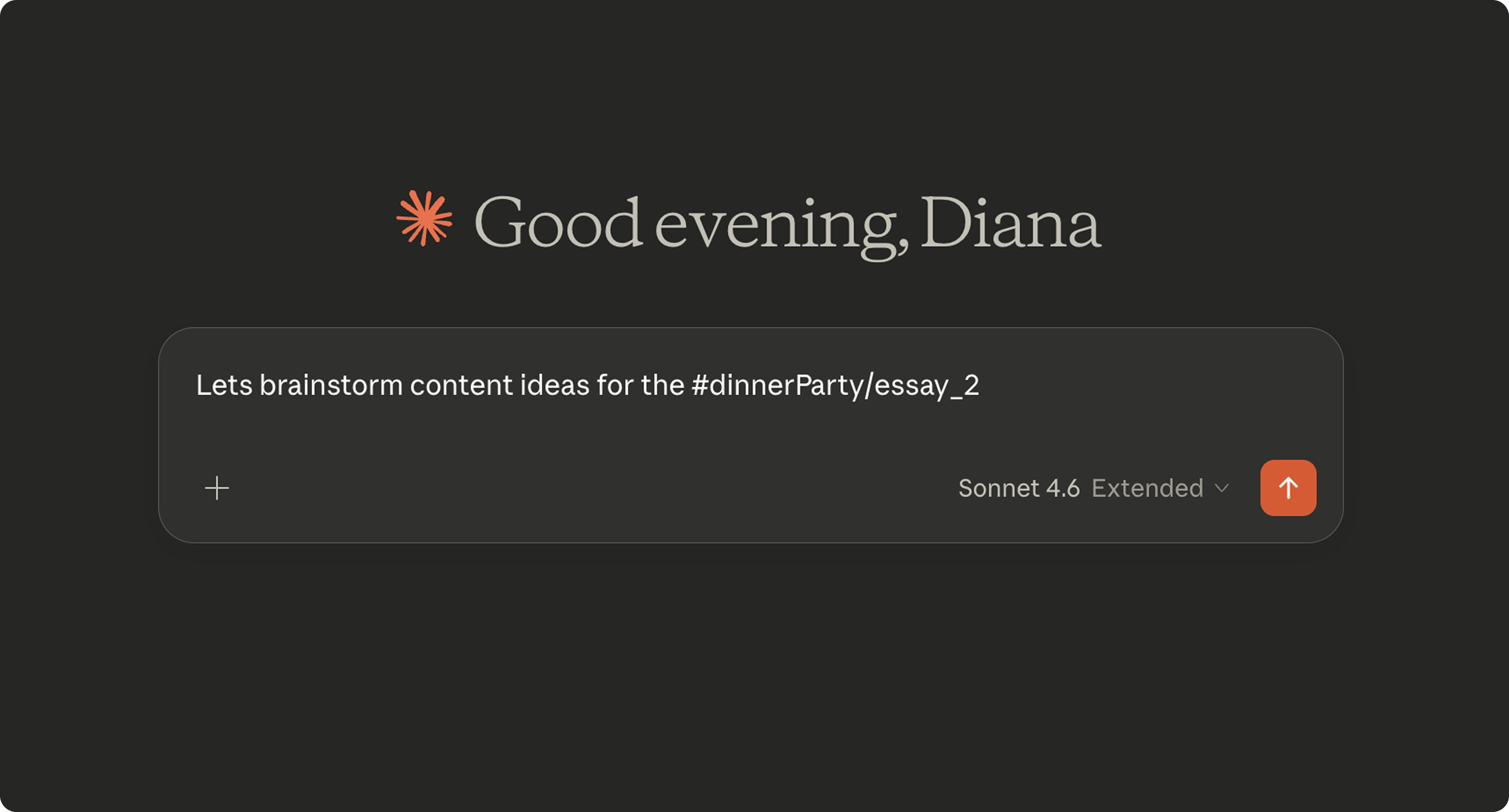 Curated context resolved inside an ordinary Claude conversation